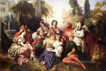 The Decameron Franz Xaver Winterhalter Oil Paintings